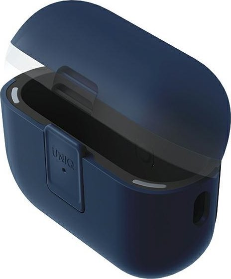 Mbulesë Uniq Clyde Lock Case për AirPods Pro 2, 2022 2023, blu gri e errët