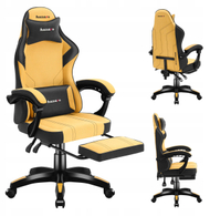 Гејминг столче Huzaro Force 3.7, механизам SeatRest, жолта