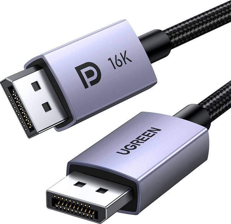 Kabllo Ugreen DisplayPort në DisplayPort, 1m, 16K, i zi