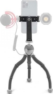 Tripod Joby PodZilla Medium Kit, kokë ball, ngarkesë 1kg, gri