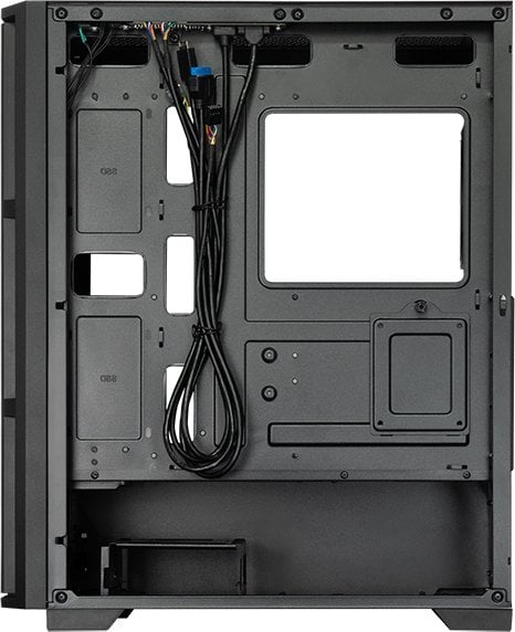 Kutia kompjuterike Chieftec Pro MIDI Series AS-02B-TG-OP, xham anësor, e zezë