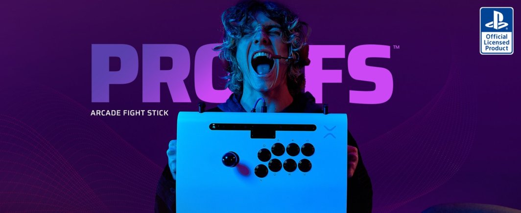 Kontroller Victrix PS5 Pro FS Arcade Fight, me kabllo, i bardhë