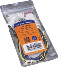 Kabllo ndarëse PWM Akasa AK-CB002, 4 pin, 2x ventilatorë, e zezë
