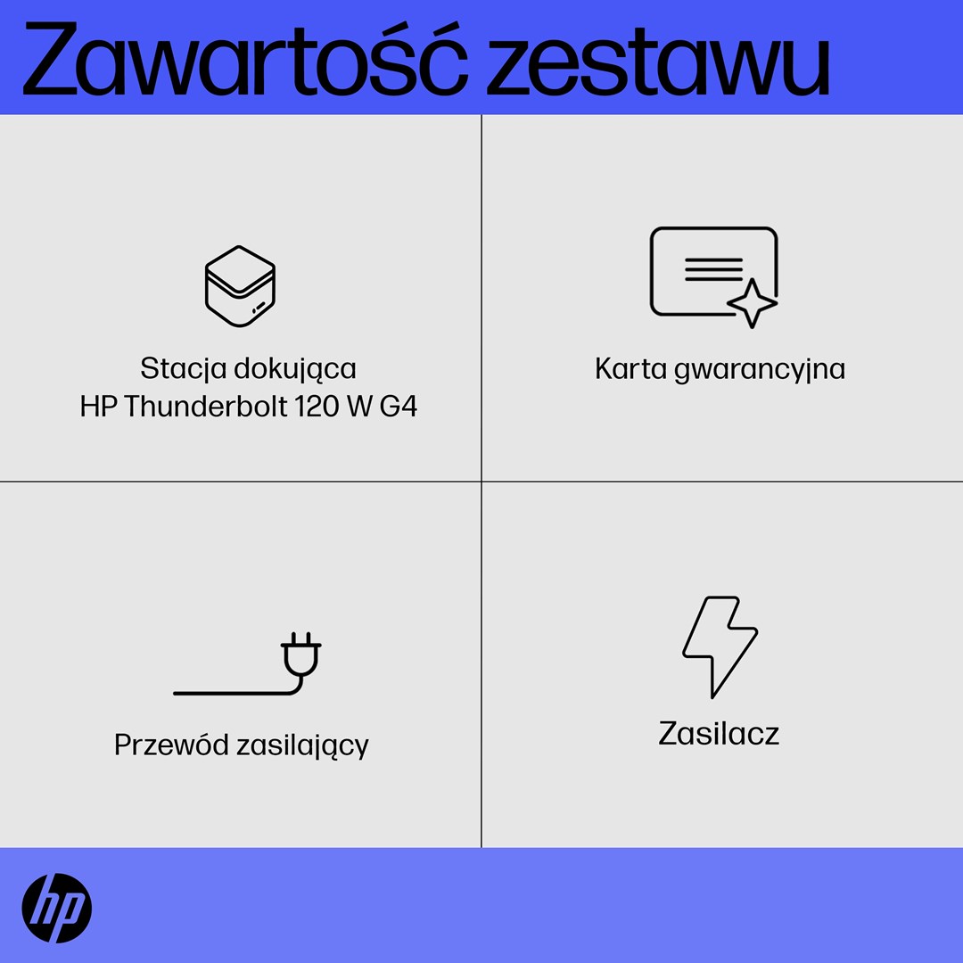 Stacion docking HP TB 120W G4, Thunderbolt 4, 4K, i zi