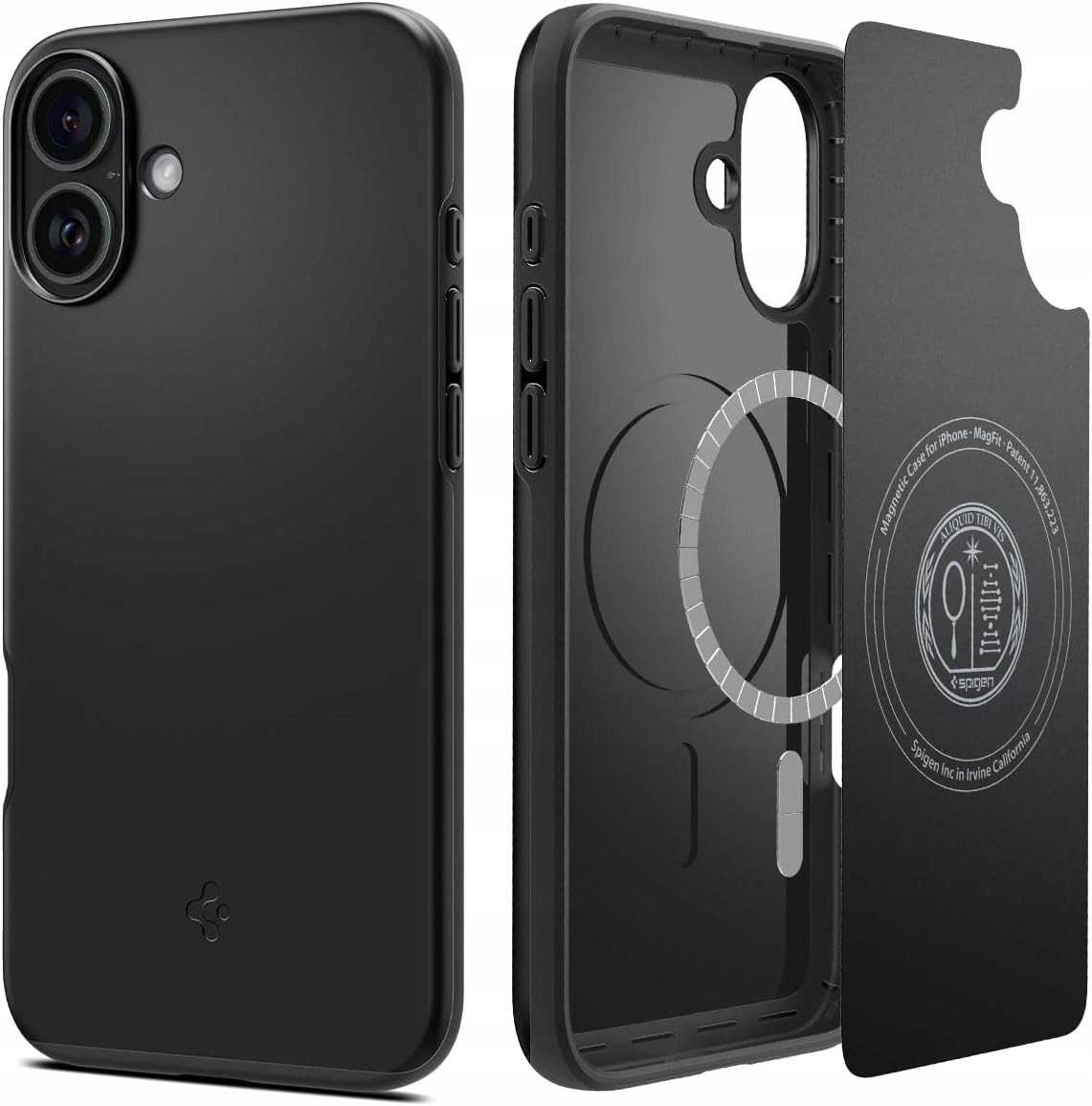 Футрола за телефон Spigen Thin Fit MagSafe, за iPhone 17, црна