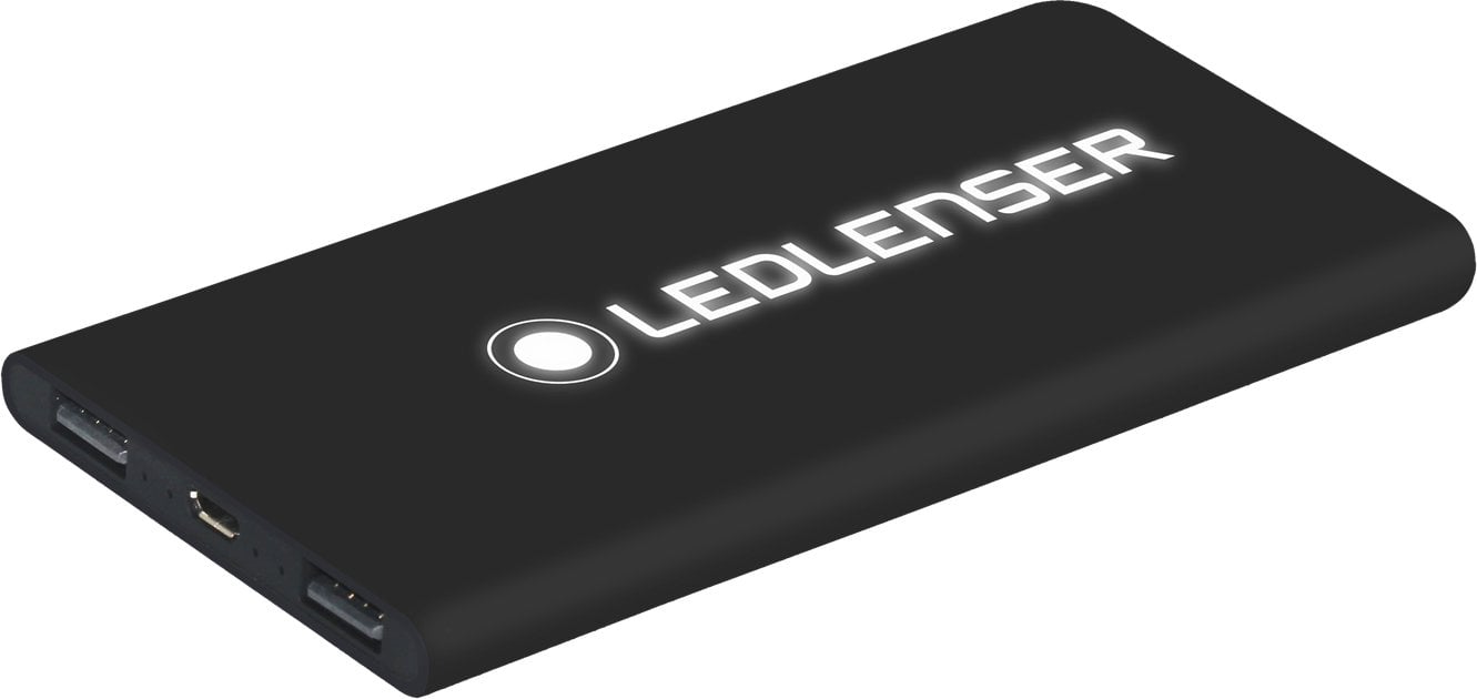 Екстерна батерија Ледленсер Слим 500945, 4000 mAh, 2x USB, црна