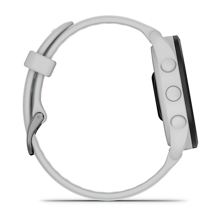 Ora sportive Garmin Forerunner 165 Music, 43mm, Mist Grey dhe Whitestone