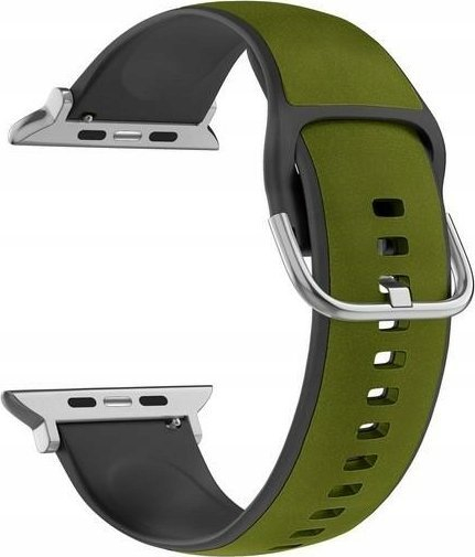 Rrip ore Beline Apple Watch Silico Leather, 38/40/41mm, jeshile e zezë