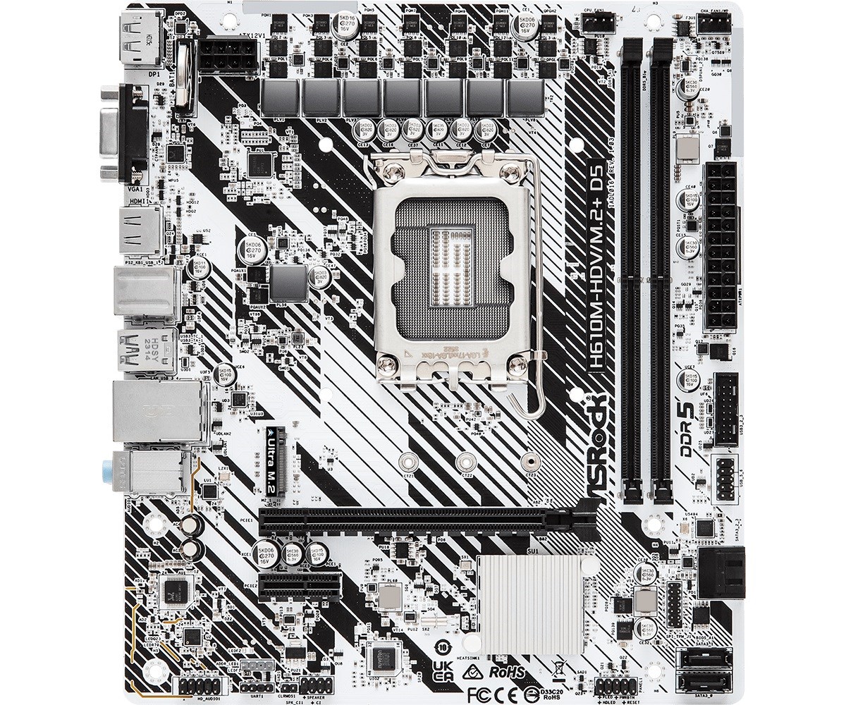 Pllakë amë Asrock H610M-HDV/M.2+ D5 Intel H610 LGA 1700 micro ATX
