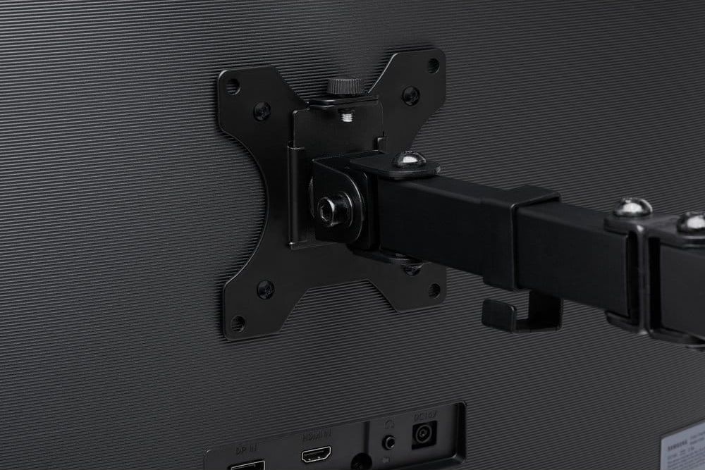 Двоен држач за монитор Kensington SmartFit Ergo Dual Extended, до 32\", црн металик
