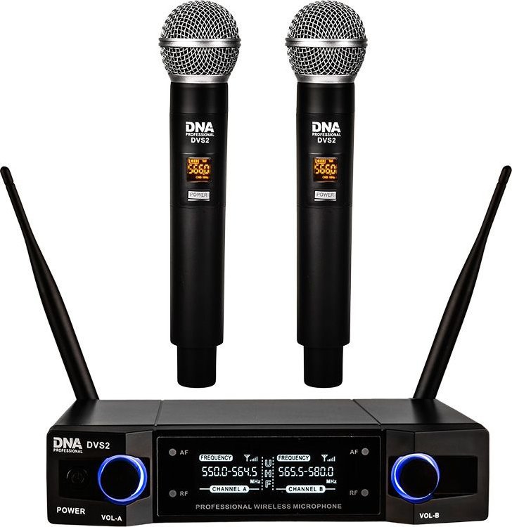 Set mikrofona wireless DNA DVS2, sistem UHF, ekran LCD, i zi