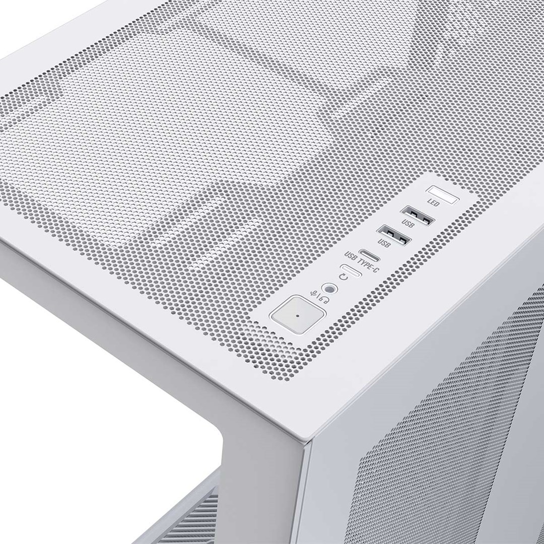 Kullë PC Modecom Volcano SPACE XL Full Tower, ATX E ATX, pa ventilatorë, e bardhë