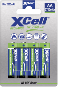 Bateri të rikarikueshme XCell X2700AA, AA NiMH, 2700 mAh, paketim 4 copë