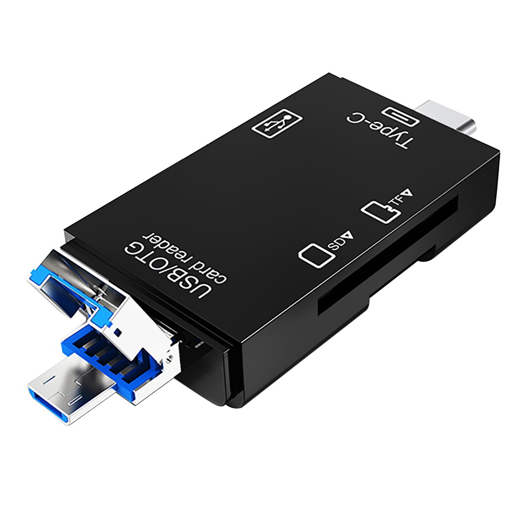 Lexues kartash Vakoss TC-R425X, USB MicroUSB USB-C, 6 në 1, gri