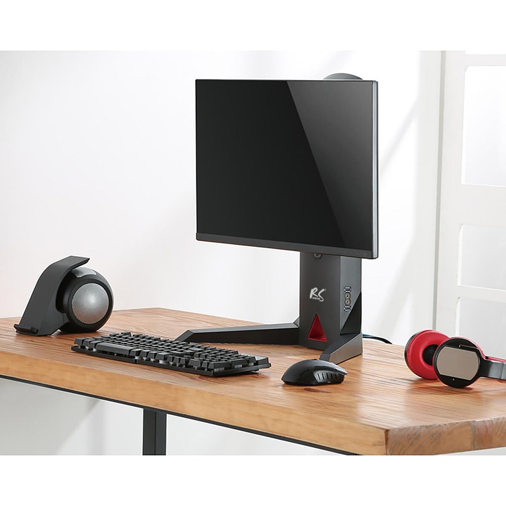 Mbajtëse monitori Maclean NanoRS RS110, 17-32", 8 kg, e zezë