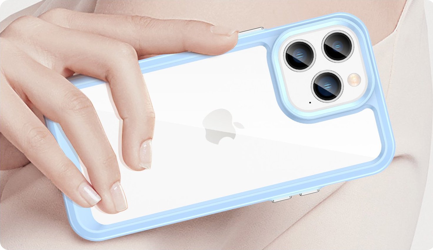 Kapak telefoni Hurtel Outer Space Case, për iPhone 14 Pro Max, hibrid, blu