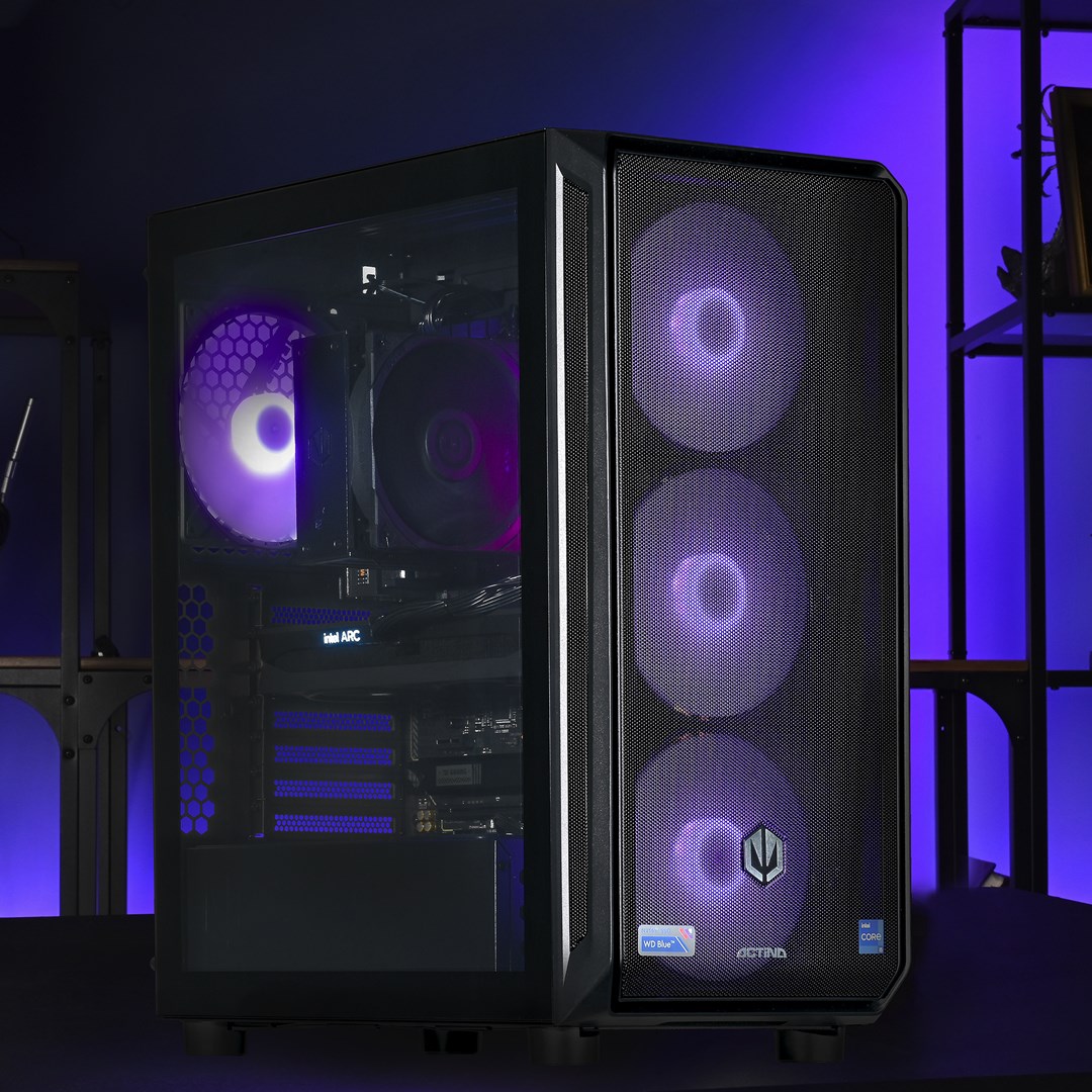 Kompjuter gaming Actina Intel Core i5-12600K, 32GB RAM, 1TB SSD, Intel Arc A380, midi tower i zi