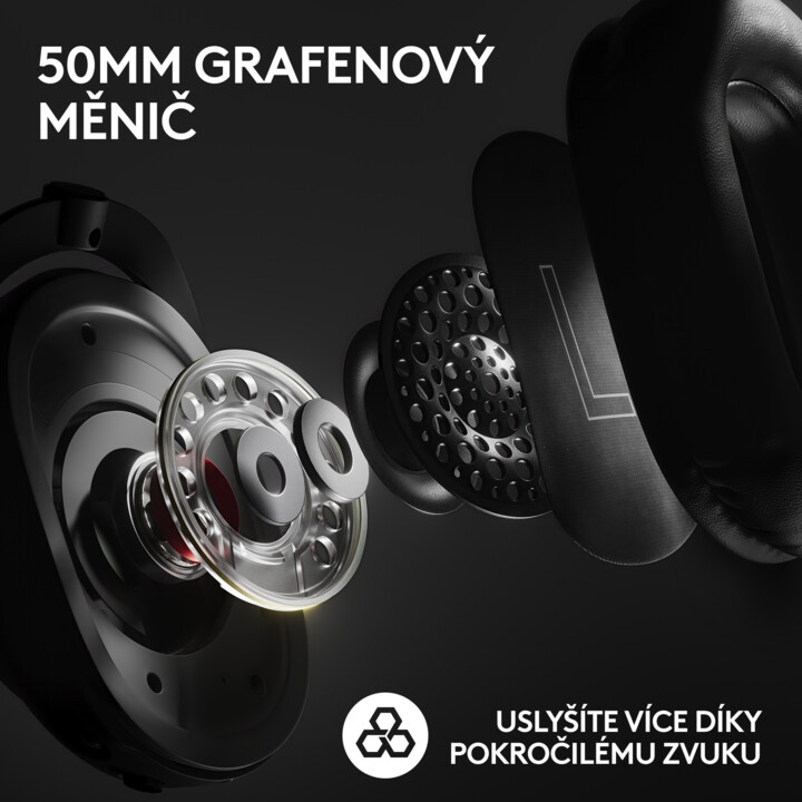 Kufje Logitech G Pro X Wireless 2, të zeza