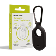 Këllëf për gjurmues Mobile Origin Samsung SmartTag2, silikon, fosforeshent, i zi