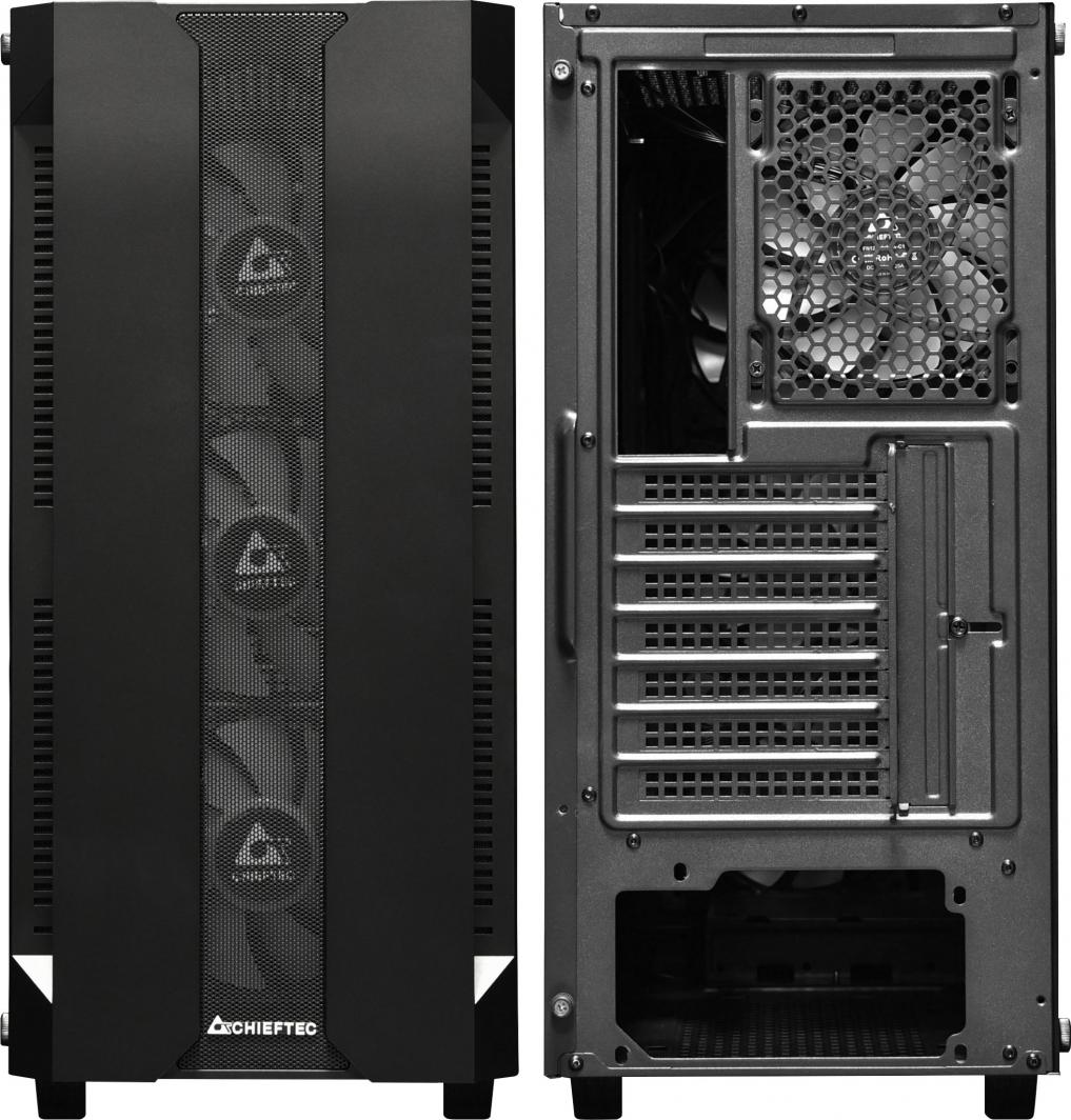 Kasë Chieftec Hunter GS-01B-OP, e zezë