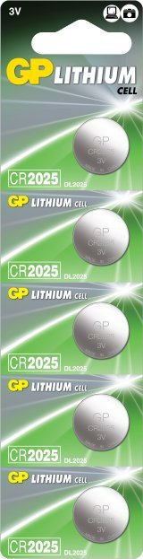 Bateri litiumi GP Specialty CR2025 DL2025, 3V, set 10 copë