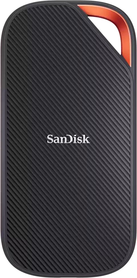 SSD portabël SanDisk Extreme Pro, 4TB, USB Type-C USB4, i zi portokalli