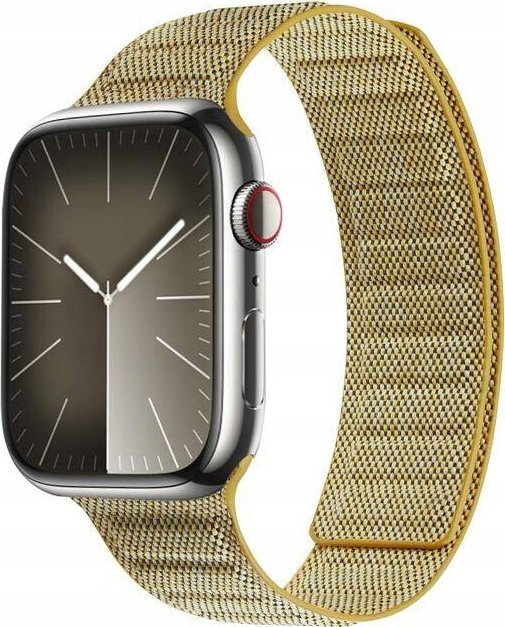 Rrip Apple Watch Crong Melange Magnetic, 38/40/41 mm, najlon, e verdhë melange