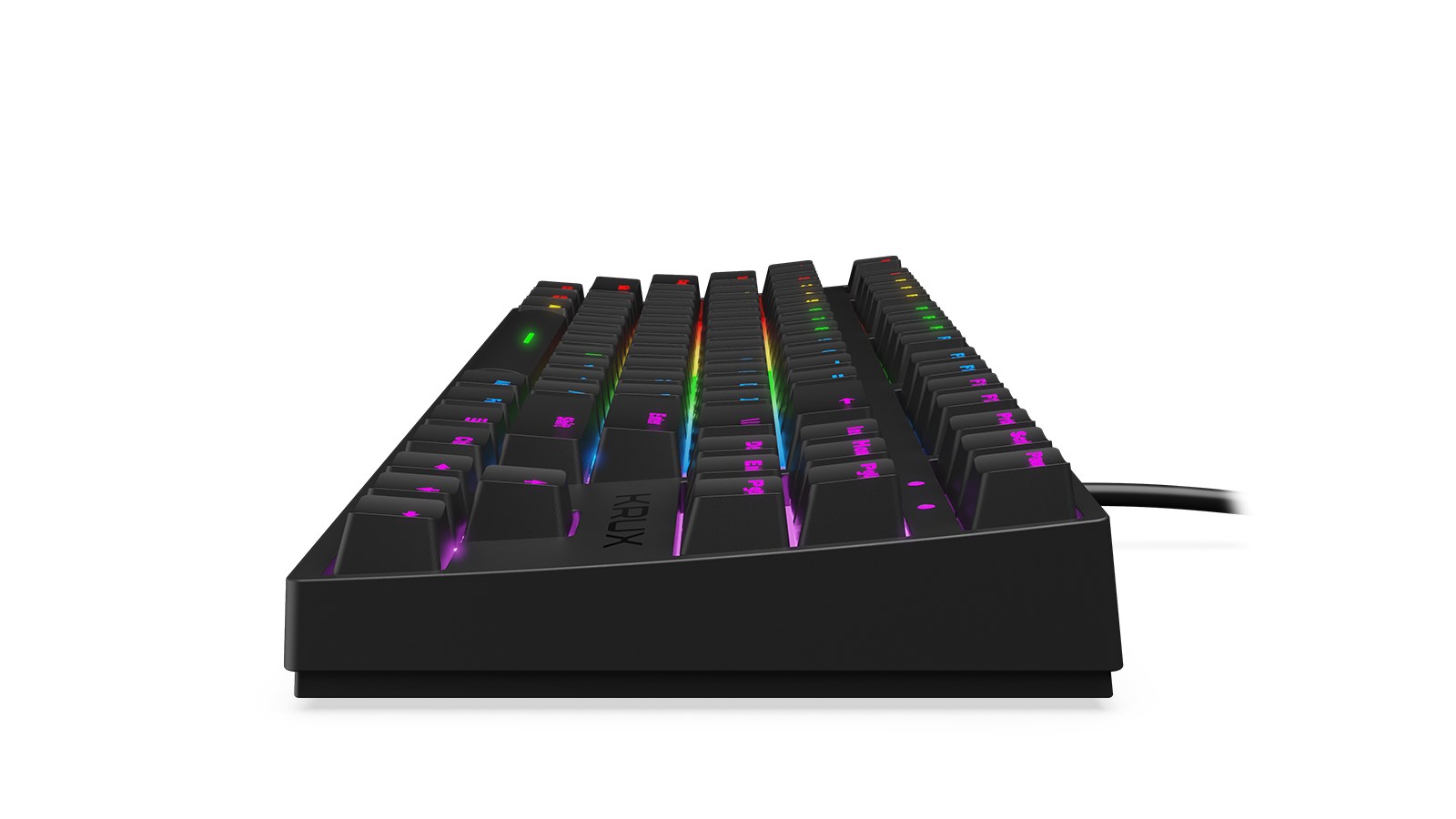 Tastierë gaming Krux Atax RGB TKL, Outemu Brown, e zezë