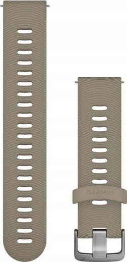 Rrip dore silikoni Garmin Quick Release 20, sand, çelik argjendi