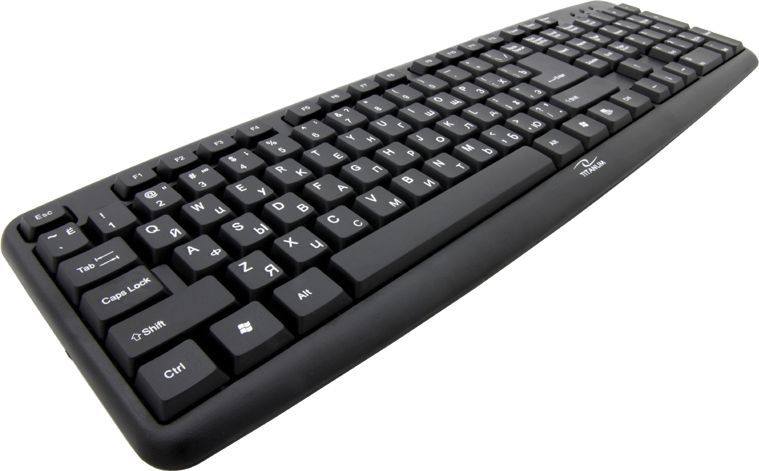 Tastierë Titanum TKR101, me kabllo, RU, e zezë