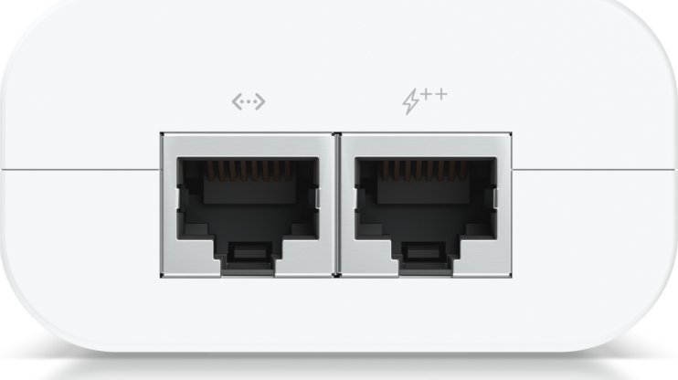 Injektor Ubiquiti PoE + +, 60W, i bardhë