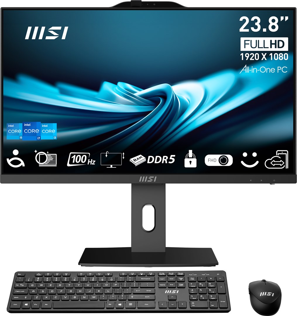 Kompjuter AIO MSI Pro AP242P 14M-682EU, 23.8", Intel Core i5-14400, 16GB RAM, 512GB SSD, Intel UHD Graphics, i zi