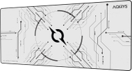 Mousepad gaming AQIRYS Gruis White, XL, i bardhë
