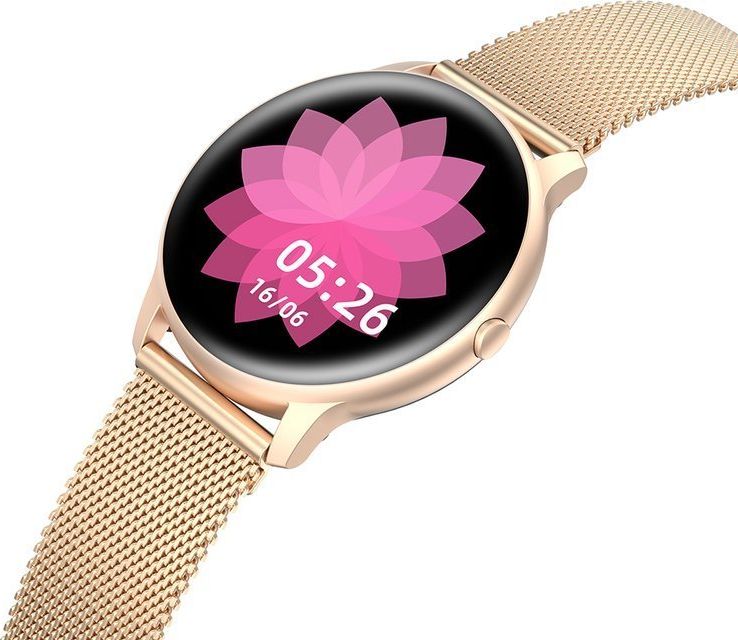 Smartwatch për femra G.Rossi SW015-4, ekran me prekje, Bluetooth, ngjyrë rose gold