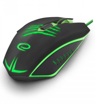 Maus gaming Esperanza MX209, me kabllo USB, sensor optik, i zi