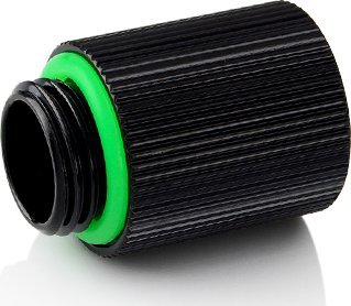 Zgjatës uji Bitspower Touchaqua 20mm, G1/4 mashkull femër, set 2 copë, i zi