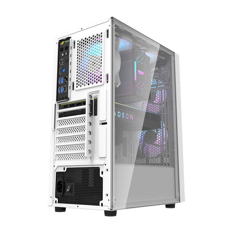 Kase kompjuteri Darkflash A290, ATX Mid Tower, 3 ventilatorë, e bardhë
