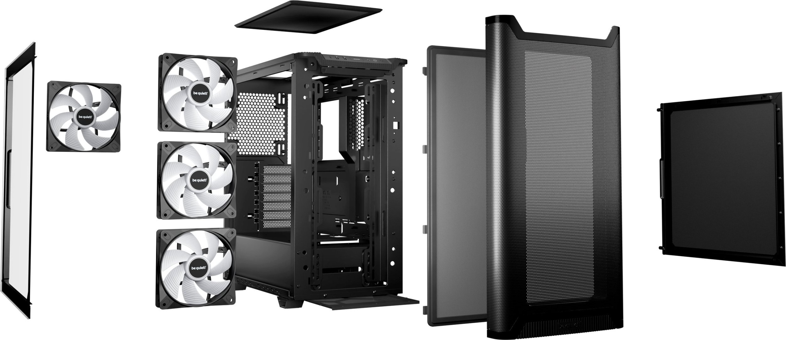 Kuti kompjuteri Be Quiet Pure Base 501 LX, MIDI Tower, ARGB, e zezë