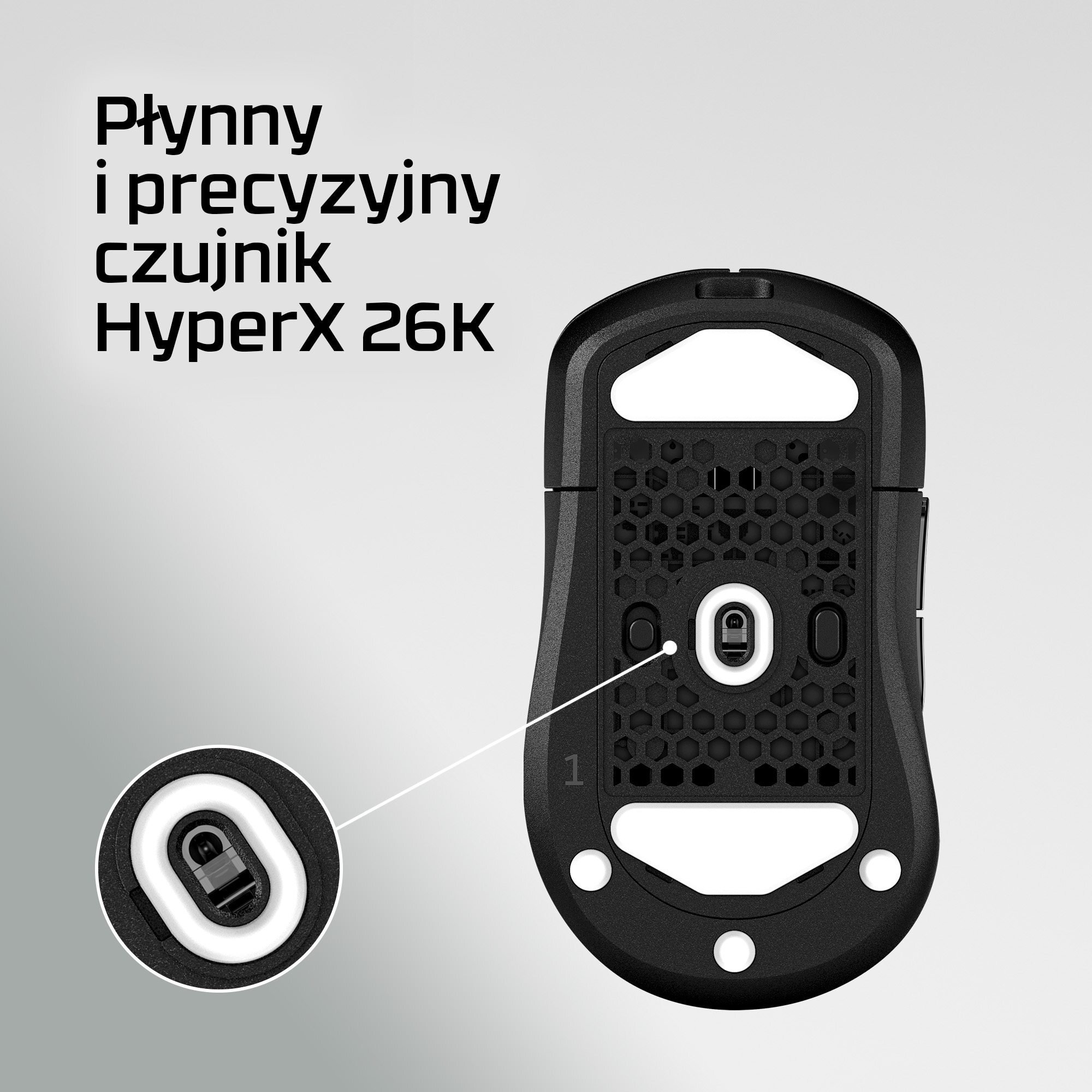 Maus gaming HyperX Pulsefire Saga Pro Wireless, 2.4GHz Bluetooth, RGB, i zi