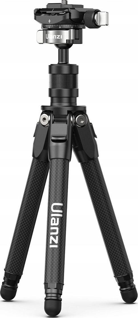 Tripod karboni Ulanzi TT35, 28cm, për kamera dhe telefon, i zi