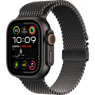 Apple Watch Ultra2 Cellular, 49mm, Black Titanium Case with Black Titanium Milanese Loop, M