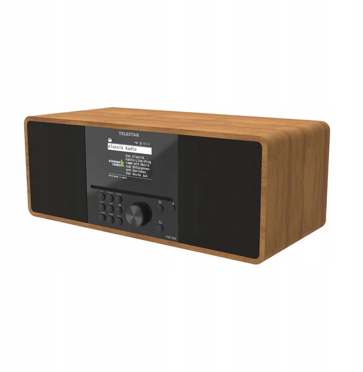 Radio interneti Telestar TOP 300 Wood, DAB+, CD, Bluetooth, blu