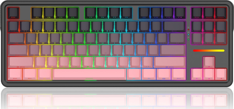 Tastierë gaming Redragon K728 PRO, mekanike TKL 80% pa tela, LED, e zezë