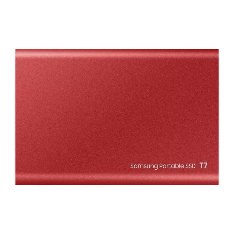 SSD portabël Samsung T7, 1TB, USB 3.2, i kuq