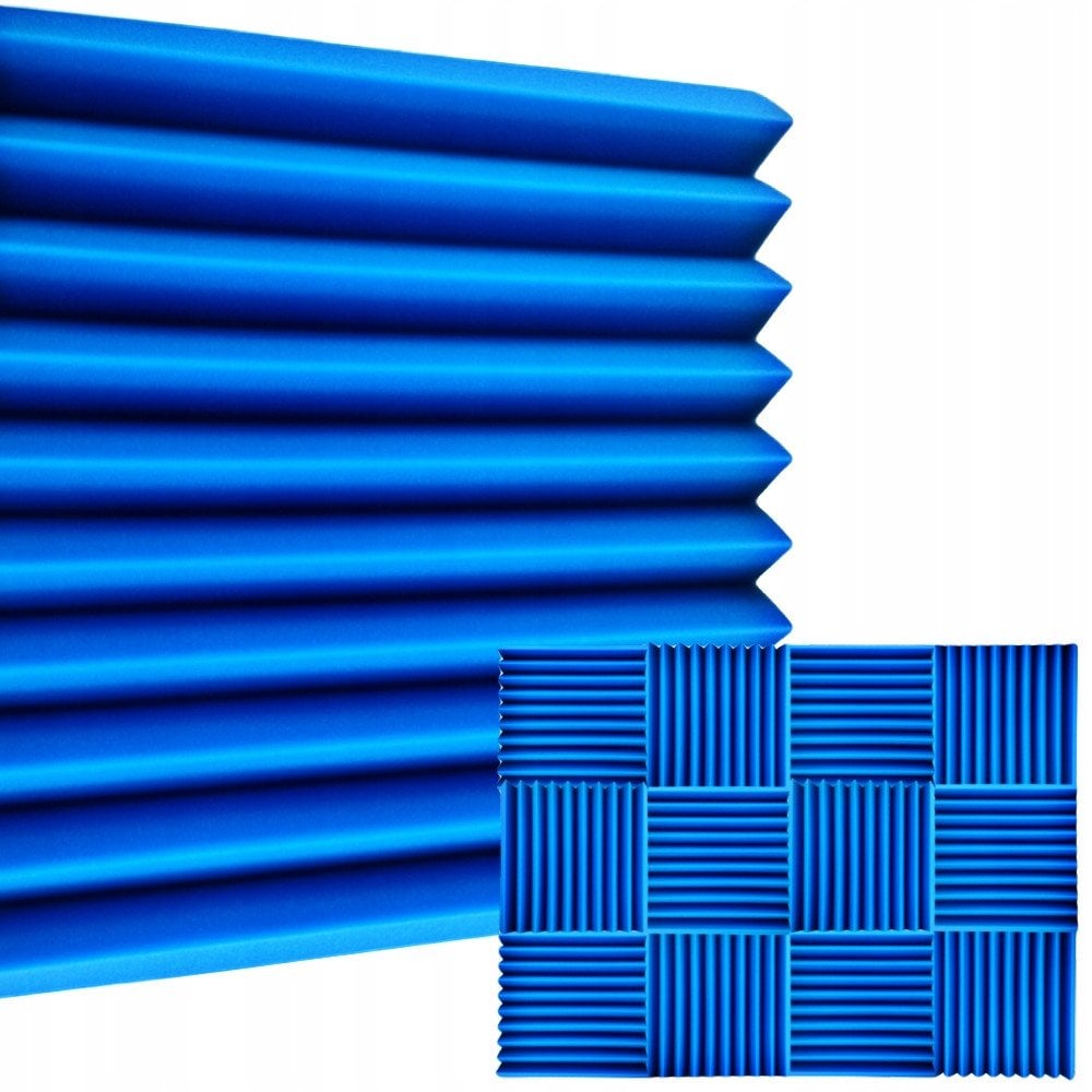 Panele akustike vetëngjitëse DNA AM4 BL, 50x50cm, set 12 copë, blu