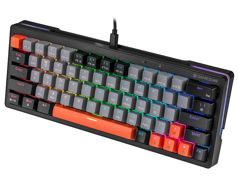 Tastierë mekanike Gaming Tracer GAMEZONE EVO1, USB, RGB, e hirtë e errët