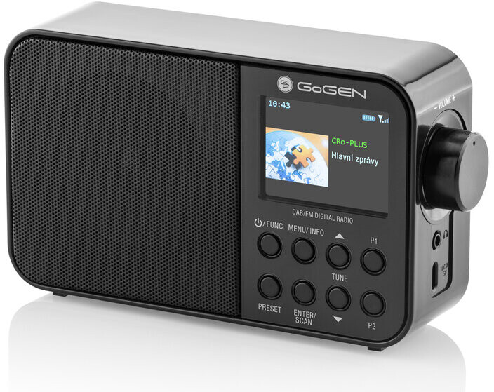 Radio GoGEN DAB 500 BT, e zezë