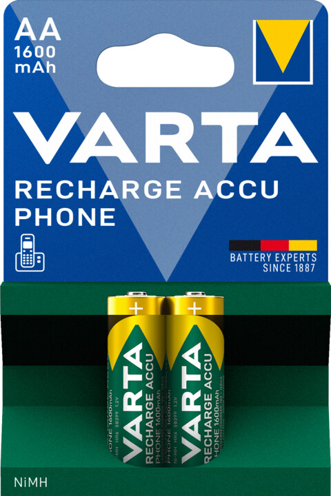 Bateri për telefon VARTA AA 1600 mAh, 2 copë