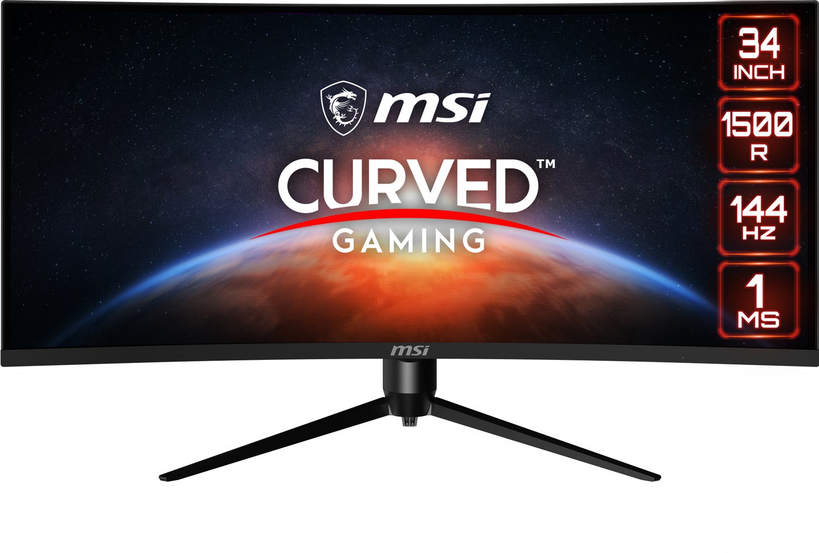 Monitor MSI Optix MAG342CQR, 34", 3440 x 1440, UltraWide Quad HD, 144 Hz, i zi