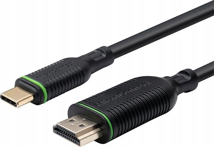 Kabllo adapter video Microconnect MC-USBCHDMI2, USB Type C në HDMI, 4K 60Hz, 2m, i zi